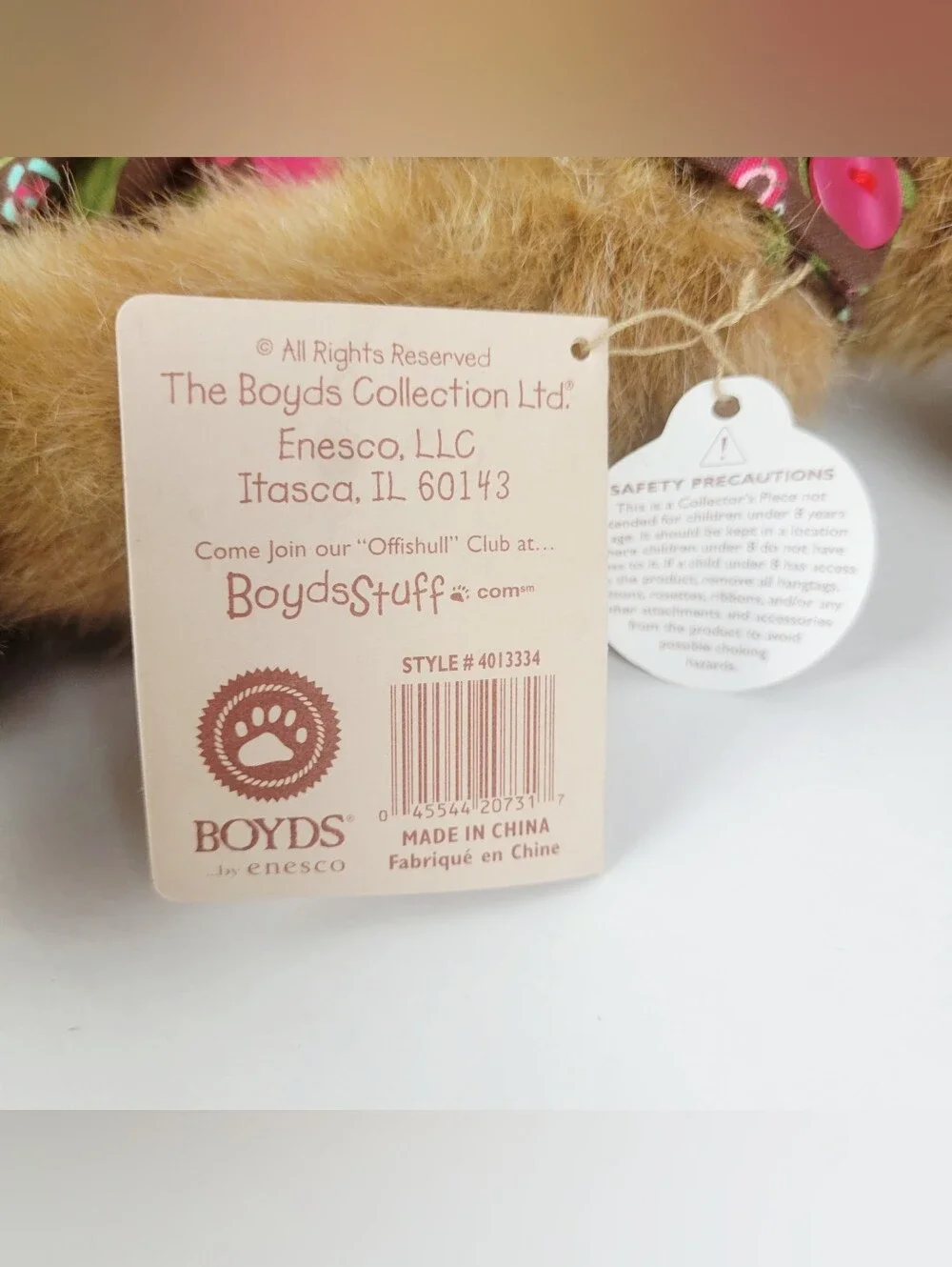 Boyds Bear Sprinkle Flutterlee Plush~Butterfly Dress Watering Can~Ritired~16